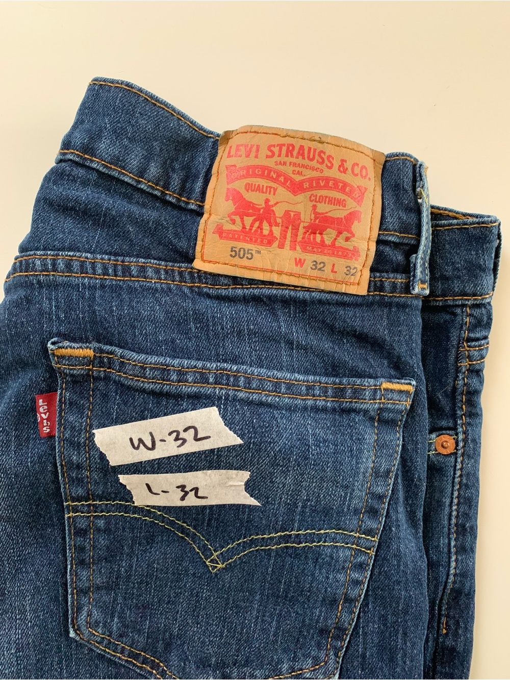 #18 Levi's Dark Blue Women’s Boyfriend Jeans - Picture 4 of 4